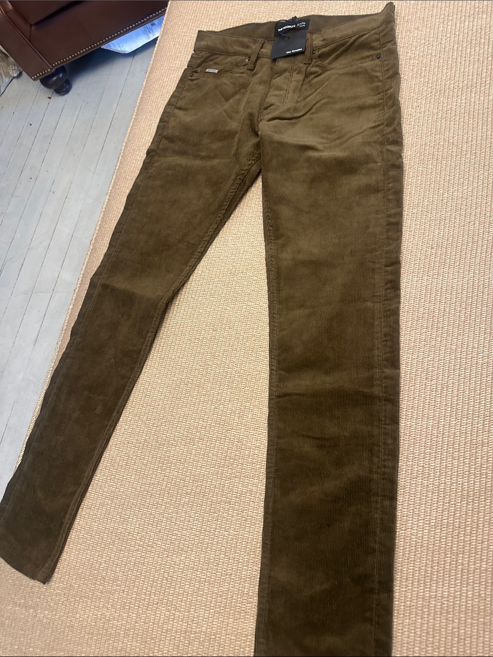 ✔️H BNWT THE KOOPLES CORDEROY SLIM JEANS IN CHOCOLATE